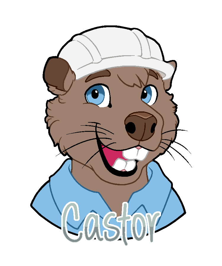 Nushaaful's tweet image. ✨completed mini badge commission for @castor_wheels!