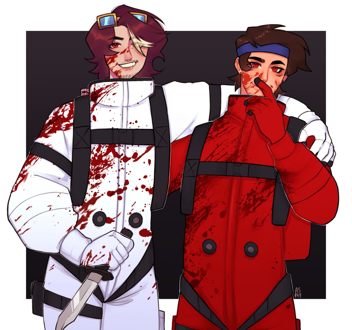 NECR0SHARK's tweet photo. victory 🔪

#roierfanart #cellbitfanart #qsmpfanart #qsmp https://t.co/TujGveM4z5