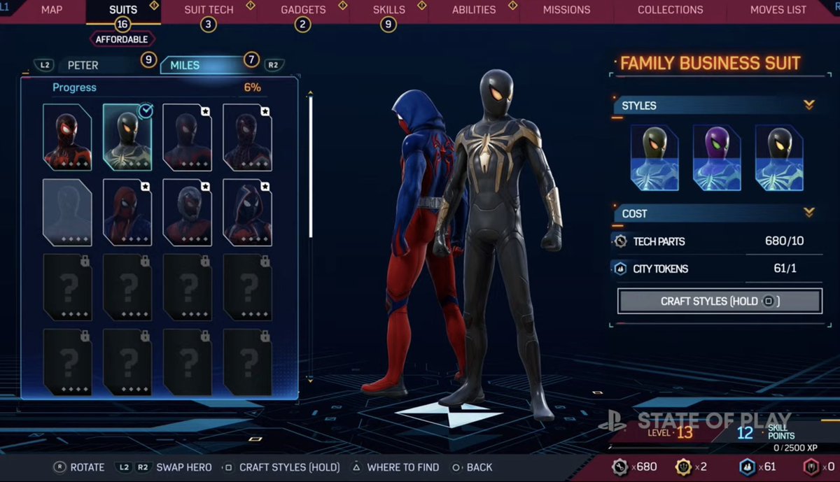 SpiderManCD's tweet photo. BREAKING NEWS: MARVEL’S SPIDER-MAN 2 officially features over 65 new suits. 

They are all customisable for different colors. #SpiderMan2PS5. https://t.co/DHV3Y6CG2f