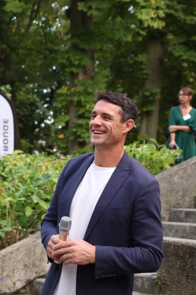 Math_Msg's tweet image. Dan Carter, invité d’honneur de l’école de rugby @VilledAvray92 avant #FRAvURU 🏉 Un reportage à retrouver sur @actufr92 @actufrparis @actufr