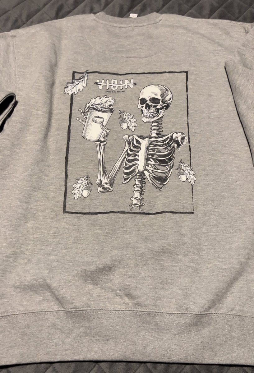 VibinCo's tweet photo. Embroidered front logo and the Fall inspired design on the back! This sweatshirt is extremely soft and will be perfect for those chilly nights! https://t.co/pahUAFI2LG