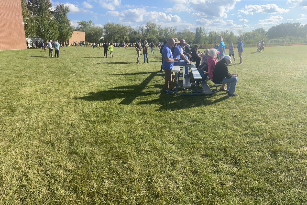 Great afternoon for a cross country meet! Go Middle School North Wolves! #msnxc