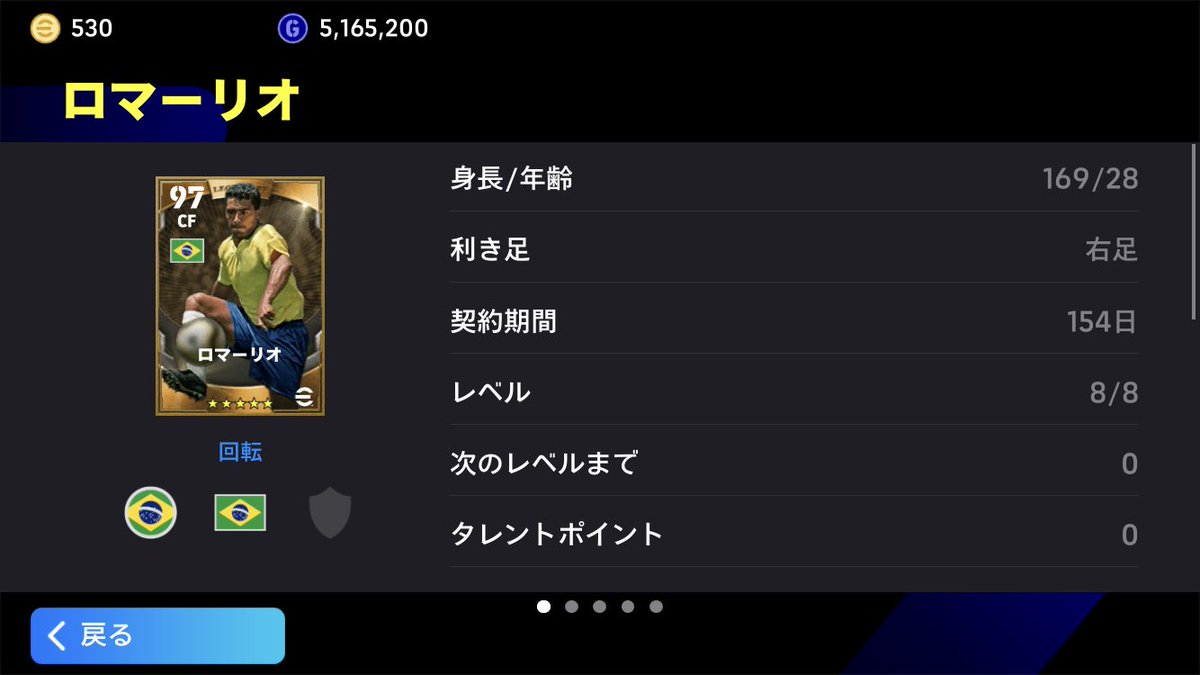 Same_end_er's tweet photo. @hikacgames どこで取ったか分からないけど、ずっと2トップの片方はロマーリオです❕ https://t.co/kVw5KEi2Y6