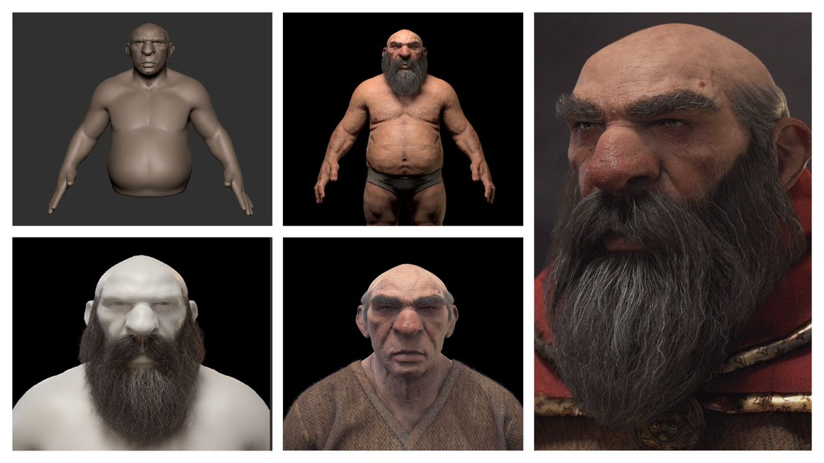 KingdomDwarves's tweet photo. Progression from start to finish! #kod #13realms #maya #dwarves #lore #fantasy #script #book #IP 
#NFT #Solana 
https://t.co/iLediiLmug https://t.co/WWrWzt6dm3