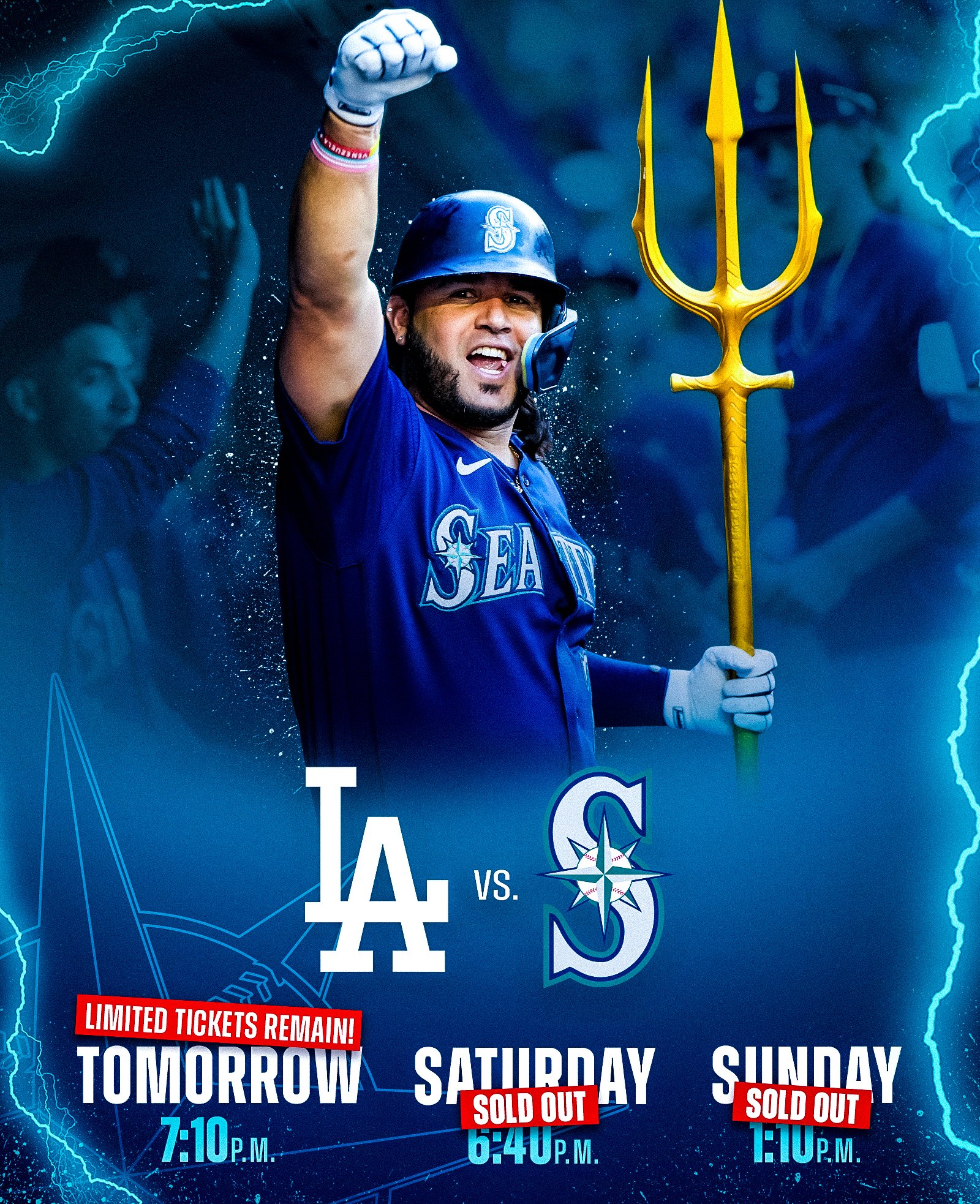 Seattle Mariners on X: Get ready for an electric weekend! ⚡️ Limited  tickets remain for tomorrow night's game 👉    / X
