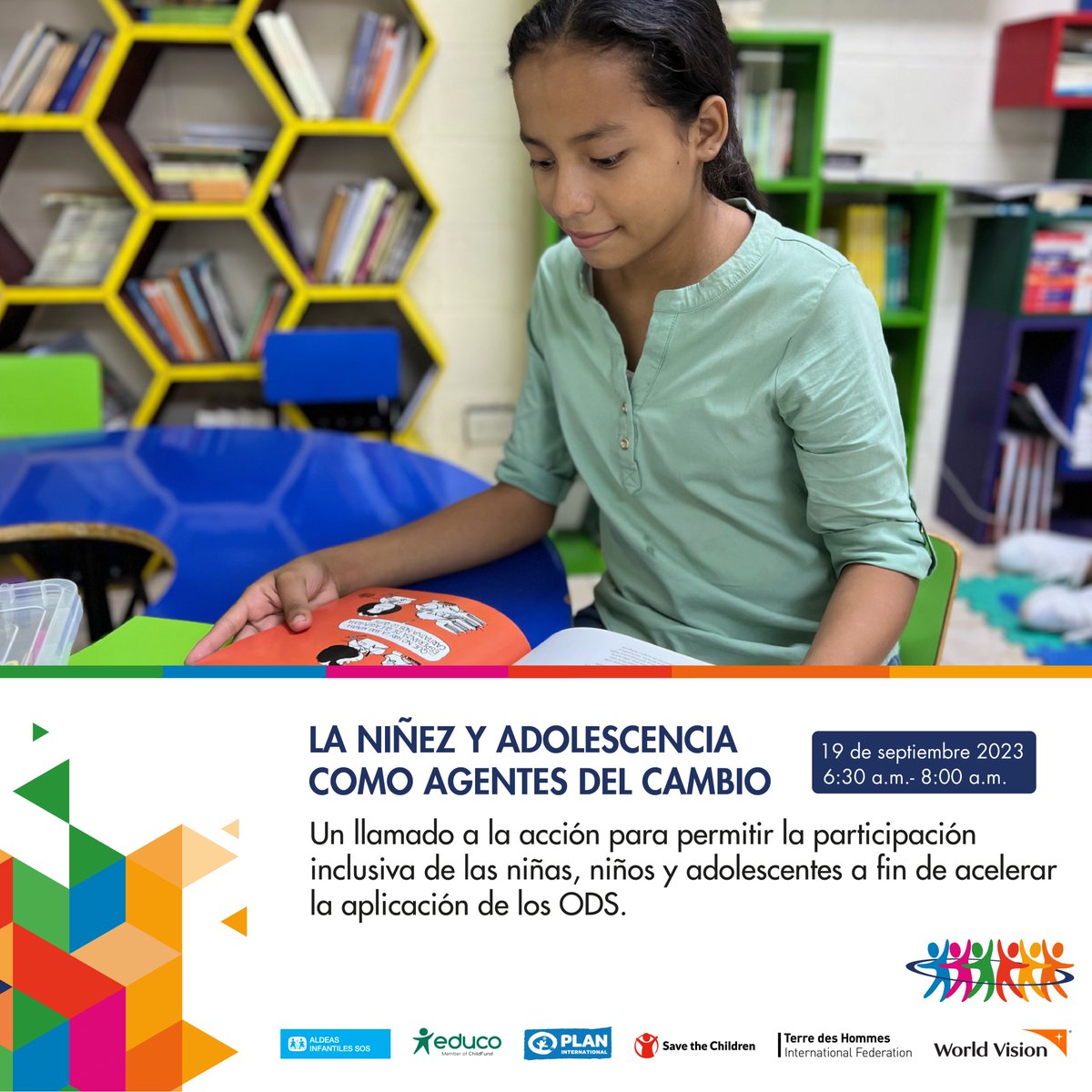 En nombre de <a href="/JoiningForcesSV/">Joining Forces El Salvador</a>, una niña representará a El Salvador en el evento "Niñez y adolescencia como agentes del cambio - Un llamado a la acción para permitir la participación inclusiva de las niñas niños y adolescentes a fin de acelerar la aplicación de los ODS".
