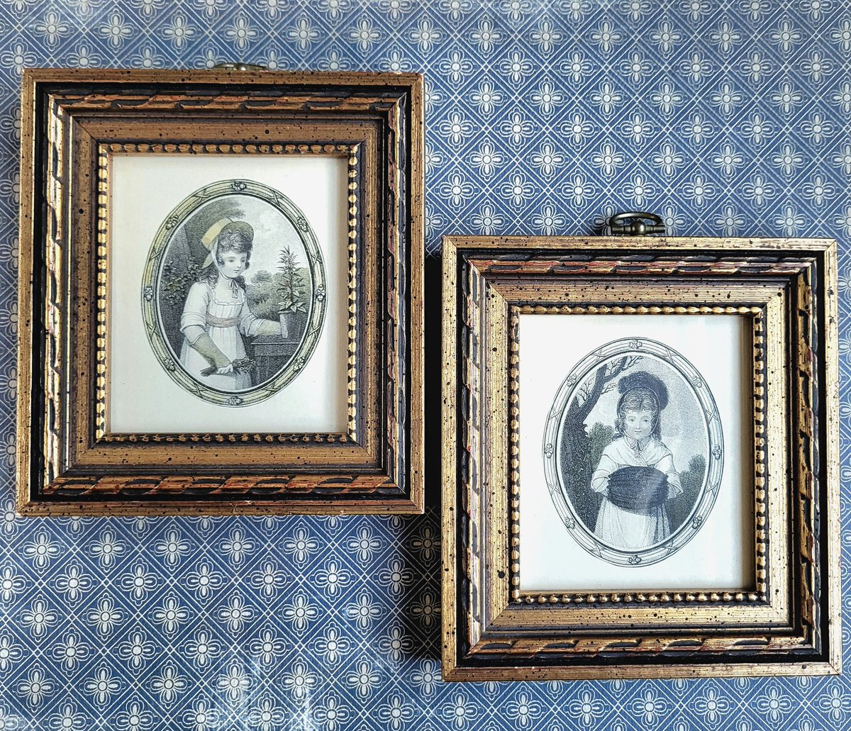 MarketLotus's tweet photo. Pair of Vintage Gold Framed Miniature Portraits of Two Girls in Regency Dress, Gardening and Dressed for Winter

https://t.co/koeqoY8r4z

Come visit my Etsy shop for this and more vintage treasures! https://t.co/dzm6v6m0m2