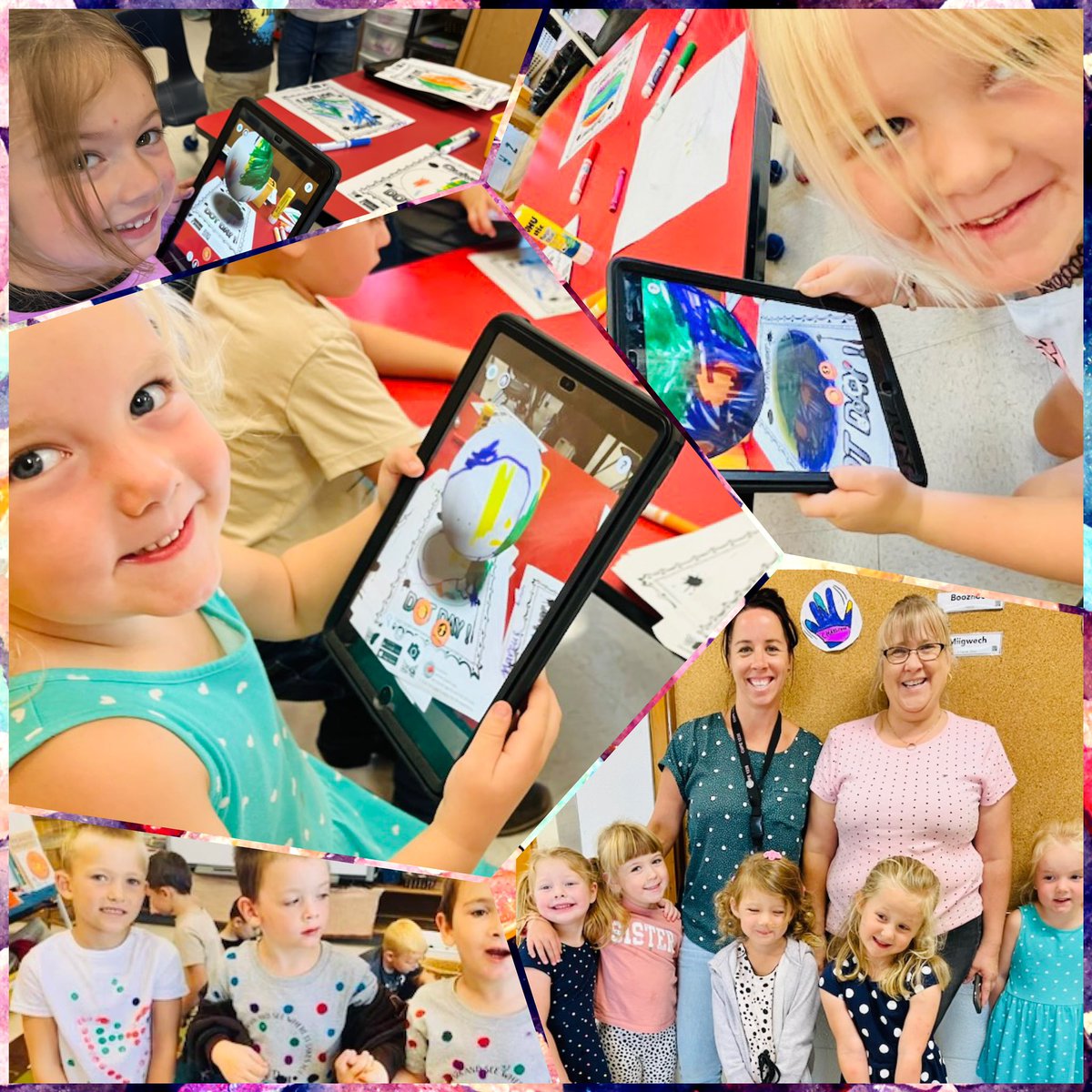 “Just make a mark and see where it takes you” - Peter H Reynolds ⚫️ Our FDK &amp; SK/1 classes enjoyed International Dot Day today!
