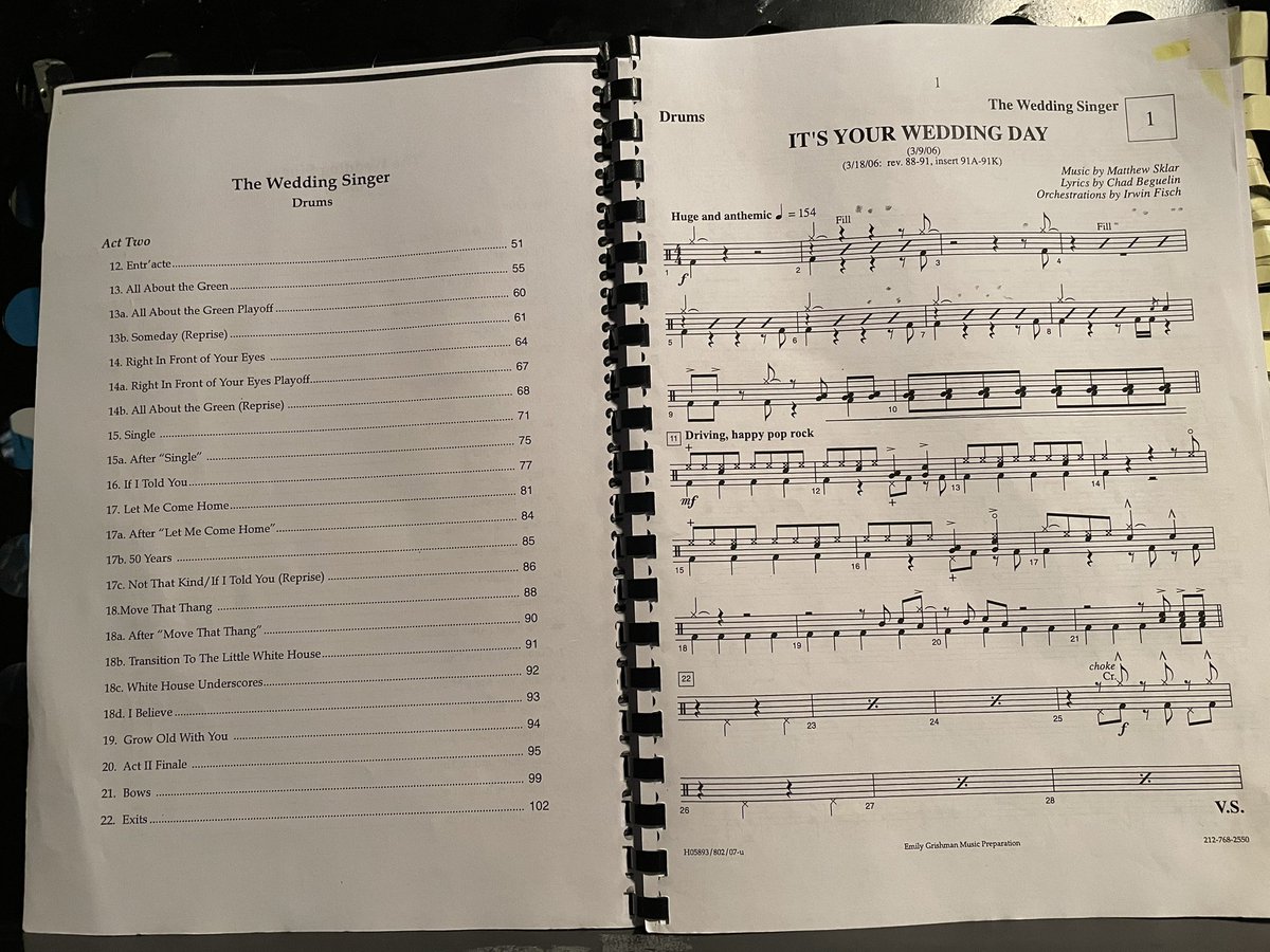 2 shows down. 8 to go! Griffiths community theatre production of The Wedding Singer. Larissa and I are part of the 10 piece band which is 💥🔥 A cracking show and great to be a part of. Part time farmer these 2 weeks 🤪