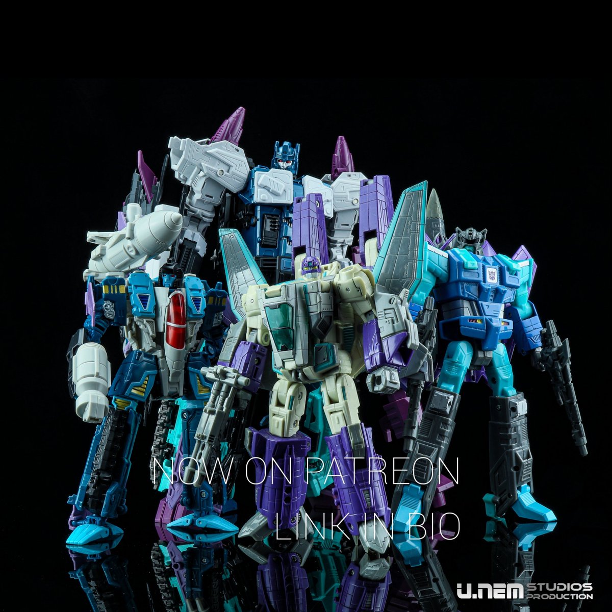 Violet, Blue, Teal, Grey &amp; Black. The colours that will make figures look cool.