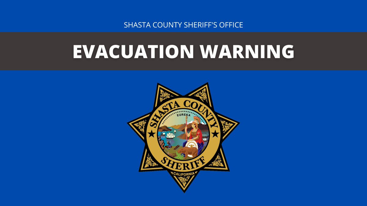 For the #RubyFire The Shasta County Sheriff’s Office is issuing Evacuation WARNINGS for Zones CSL-527, CSL-529, CSL-515, CSL-519, CSL-503, KES-3090. These zones can be found by going to protect.genasys.com/search