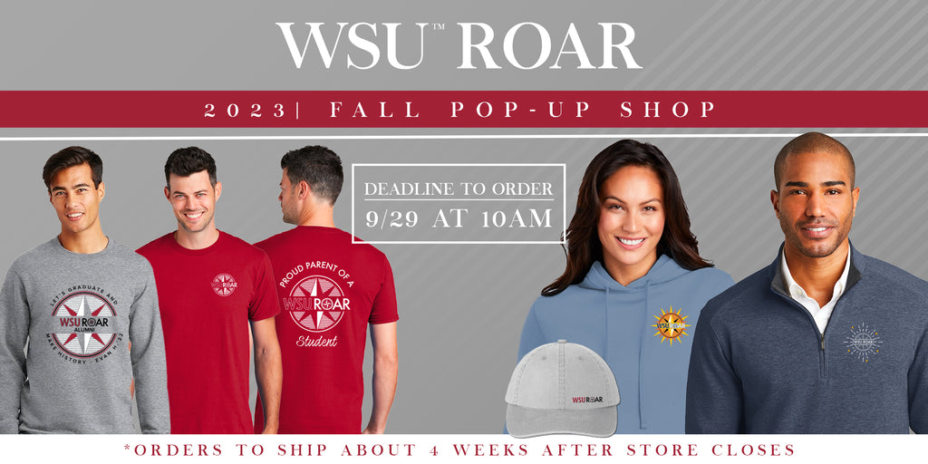 WSU ROAR (@wsuroar) on Twitter photo ROAR has partnered with <a href="/collegehillgrp/">College Hill</a> to create a limited-edition scholarship fundraiser! Shop the virtual store—featuring designs created by students-- where all proceeds benefit the ROAR Scholarship Fund here:
collegehill.com/collections/wa…
#WSUROAR #GoCougs #Inclusivehighered ROAR has partnered with <a href="/collegehillgrp/">College Hill</a> to create a limited-edition scholarship fundraiser! Shop the virtual store—featuring designs created by students-- where all proceeds benefit the ROAR Scholarship Fund here:
collegehill.com/collections/wa…
#WSUROAR #GoCougs #Inclusivehighered