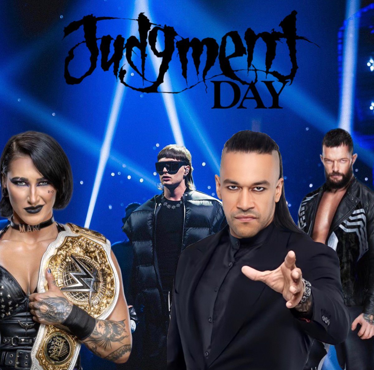 DrizzyDrake511's tweet image. Best part of the @vmas is @DomMysterio35 representing the judgement day. @RheaRipley_WWE @FinnBalor @ArcherOfInfamy