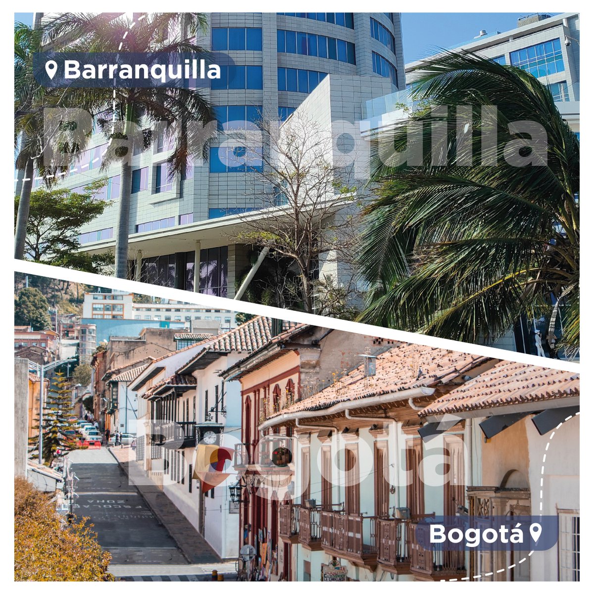 ¿Cuál sería tu próximo destino?
Encuentra el combo perfecto para ti.💗

1. Bogotá y Cali 
2. Cartagena y Medellín 
3. Barranquilla y Bogotá 

Disfruta de un viaje inolvidable en estás hermosas ciudades y encuentra el hotel perfecto para tu alojamiento.  nh-hotels.com/co/hoteles/col…