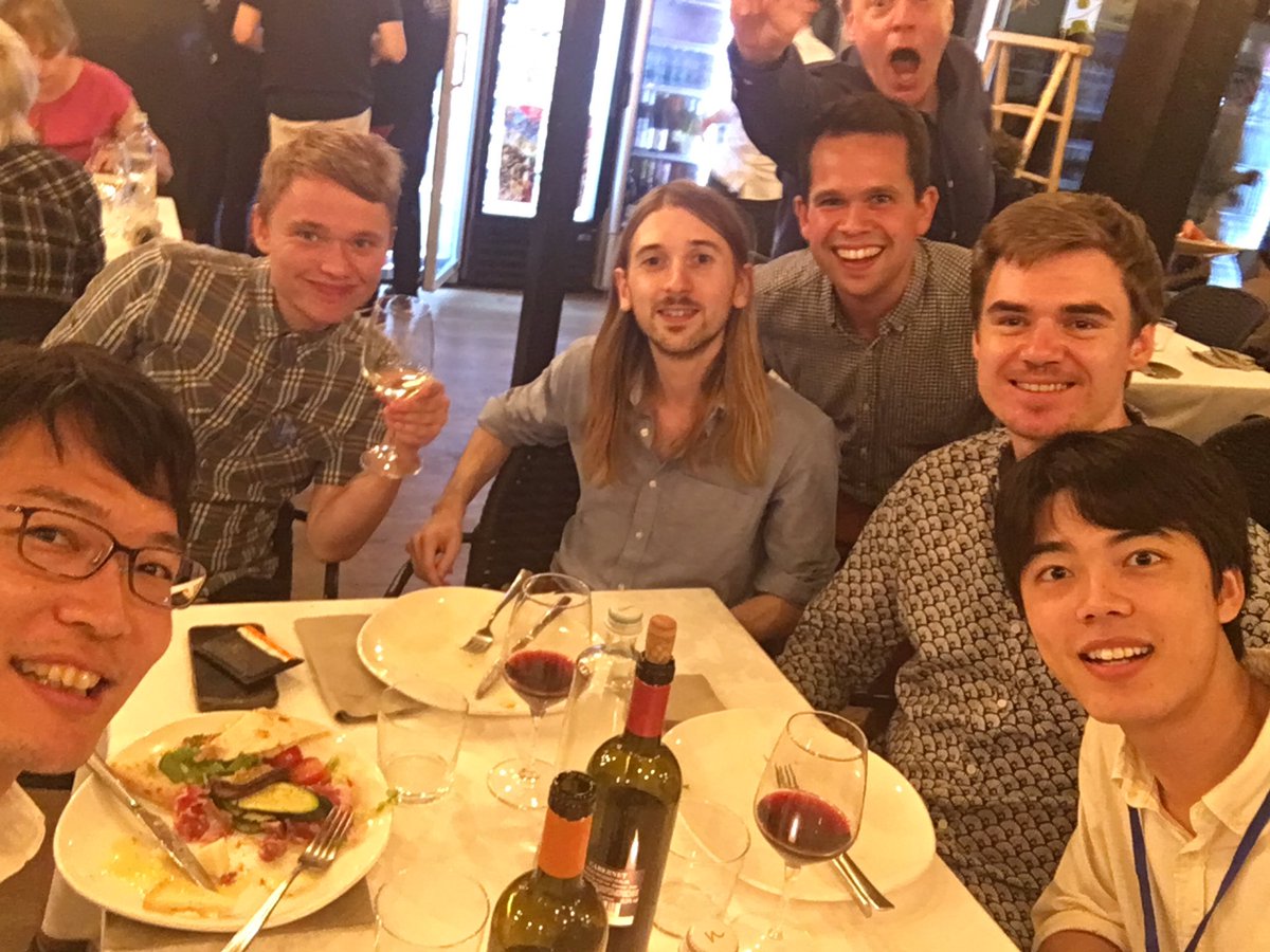 Nobuhiro Yanai (@nobuhiroyanai) on Twitter photo Fully enjoyed a social dinner with lovely people including <a href="/EmrysLab/">Emrys W. Evans</a>, <a href="/MaxAttwood/">Max Attwood</a>!! Guess who behind Emrys? Many thanks for the invitation to such a wonderful meeting! See you all in Kyushu in the next Optical Probe 2025!! Fully enjoyed a social dinner with lovely people including <a href="/EmrysLab/">Emrys W. Evans</a>, <a href="/MaxAttwood/">Max Attwood</a>!! Guess who behind Emrys? Many thanks for the invitation to such a wonderful meeting! See you all in Kyushu in the next Optical Probe 2025!!