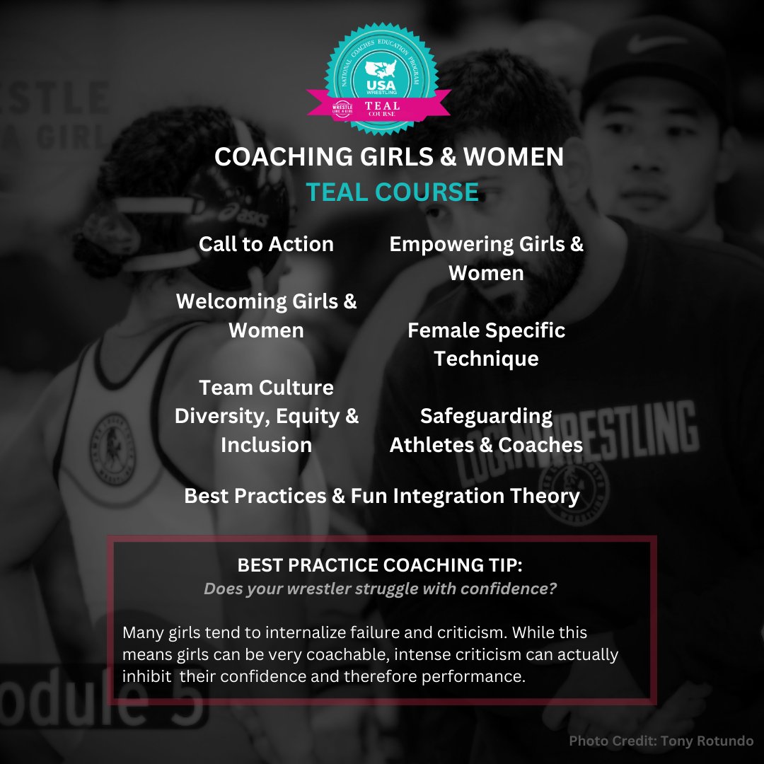 WrstleLikeAGirl's tweet photo. 🤼‍♀️ Calling all wrestling coaches 📣 Join our FREE 2-hour online training by USA Wrestling and Wrestle Like A Girl, designed to boost girls' and women's wrestling coaching skills.

🔥 Uncover coaching insights, inclusivity, and more!

Don't miss out. Enroll now. 🤩 https://t.co/oFcXhAlF0B