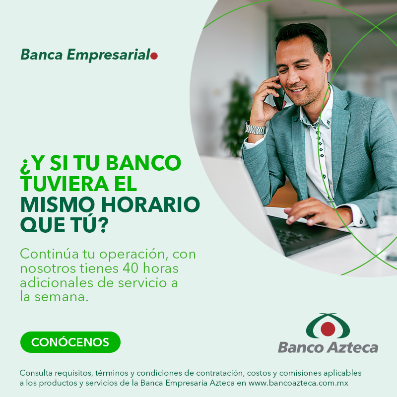 BancoAzteca's tweet photo. Realiza cobros y depósitos de 9 a 9 los 365 días del año, en nuestras más de 2,000 sucursales.