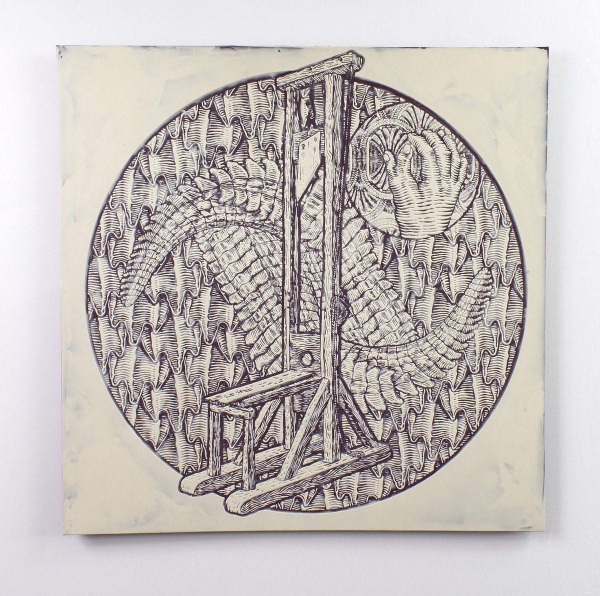 kettlehandle's tweet photo. I've developed a new way of making drawings. I present to you my new technique, rubber drawings. Cast in a mould using two colours. I have a new series of artworks I will be presenting soon. Watch this space https://t.co/lwKXJJZlow