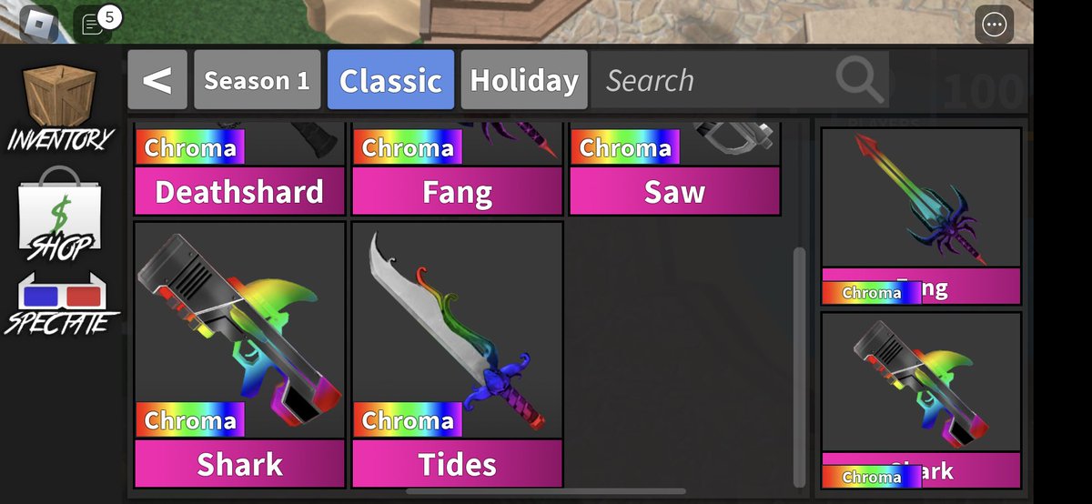 ITzTar1's tweet photo. Trading mm2 chromas &amp; robux
Lf: rh halo/robux

#royalehightrade #rhtrade #royalehightrading #rhtrading #royalehigh #rh #royalehightrades #rhtrades #royalehighselling #mm2trade #mm2trading #mm2trades #mm2sell #mm2selling https://t.co/Jl71w04Y3L