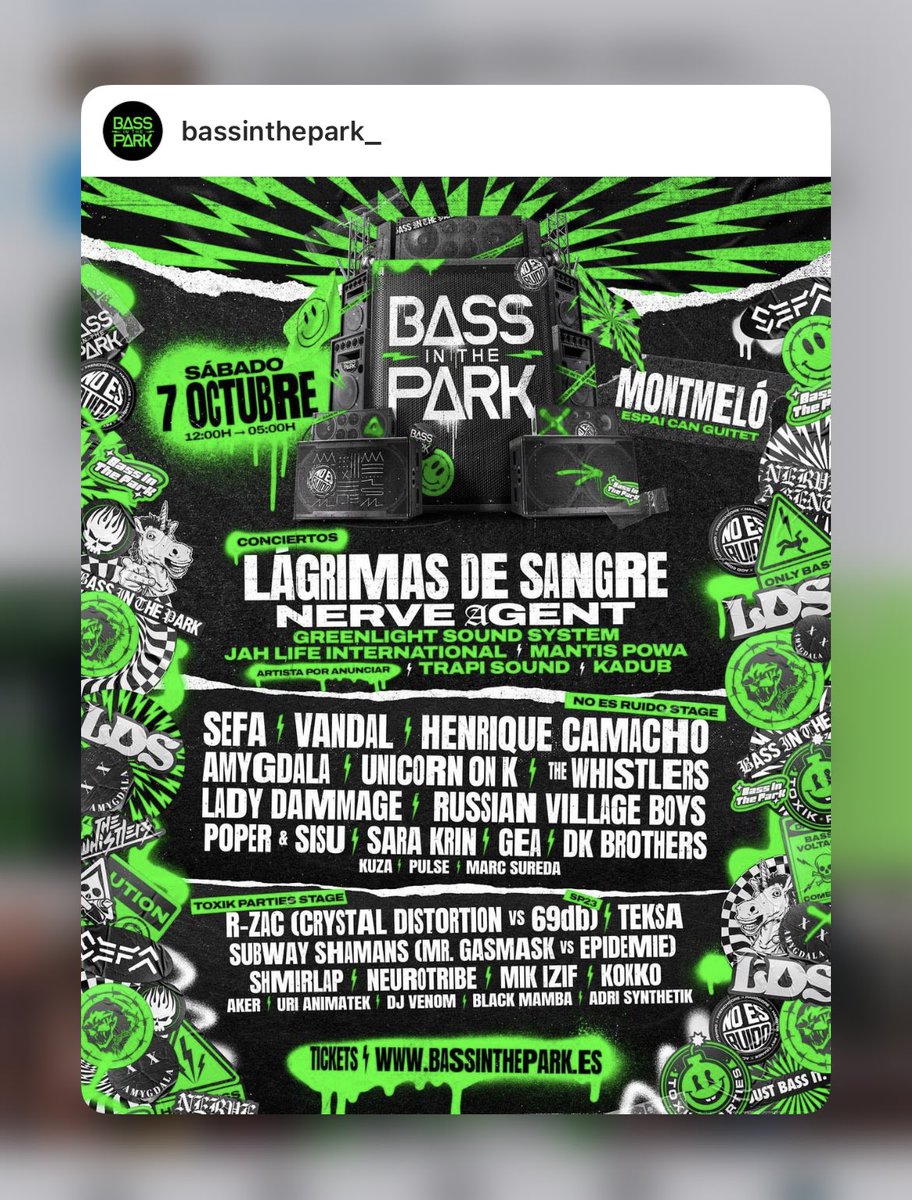 VENDO ENTRADA BASS IN THE PARK FASE 3