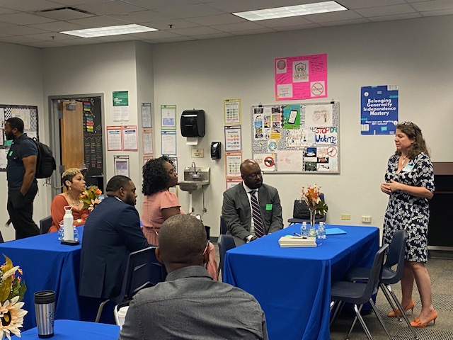 LAPCSTeam's tweet photo. Great school tour at The NET Gentilly, an alternative charter school guiding struggling students to succeed. The school offers coaching, internships, &amp; a free, on-site early childhood center for parenting students. https://t.co/hZe4uwPec9  #lalege #laed #LDOE #BESE https://t.co/n7EWLV7vzS