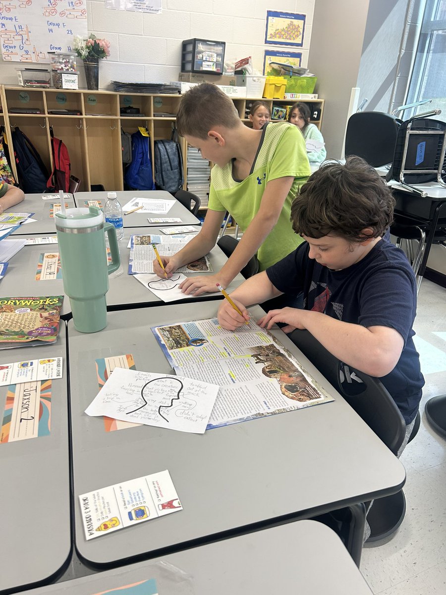 messer4thgrade's tweet photo. We practiced recognizing our reading and thinking voices today! Talk about engagement. These kids are loving reading!! @SmekensEd #rcLEAD https://t.co/ijSb95rYvR