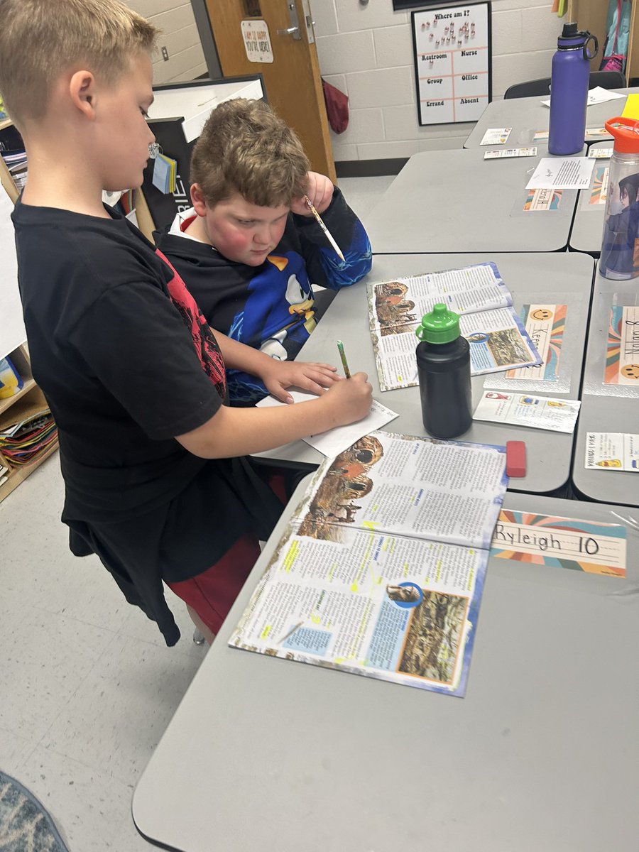 messer4thgrade's tweet photo. We practiced recognizing our reading and thinking voices today! Talk about engagement. These kids are loving reading!! @SmekensEd #rcLEAD https://t.co/ijSb95rYvR