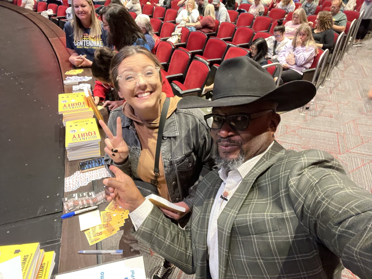 unfoldthesoul's tweet photo. We got AFTER it in Mustang OK today baby! I’ve moved from disrupting the status-quo to WRECKING it! #StartWithTheCROWN #RuthlessEquity #Equity #atplc #TeachTimmy #THATSchool #PLC #RTIAW https://t.co/bClACti8lV