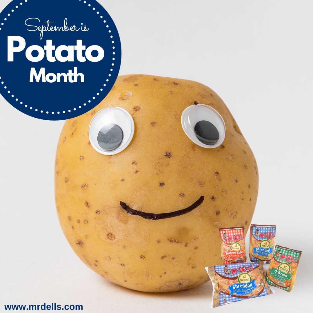 MrDellsTweets's tweet photo. September is Potato Month. Mr. Dell's Hash Browns are made with potatoes &have no additives. Tell us about your all-time favorite potato dish. If you need some inspiration, visit https://t.co/k7D0Svy4vh. We have over 70 recipes. #MrDells #HashBrowns #potatomonth #noadditives https://t.co/eoHXLH0I8Z