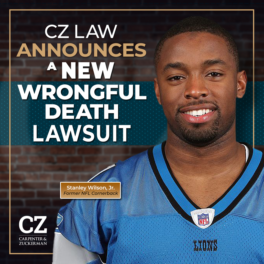 #CZLaw Partner John Carpenter and #TrialLawyer Carlos Hernandez held a press conference announcing a new #WrongfulDeath lawsuit for former #NFL cornerback #StanleyWilson Jr. Read the CZ News Flash:  bit.ly/45OlWnq