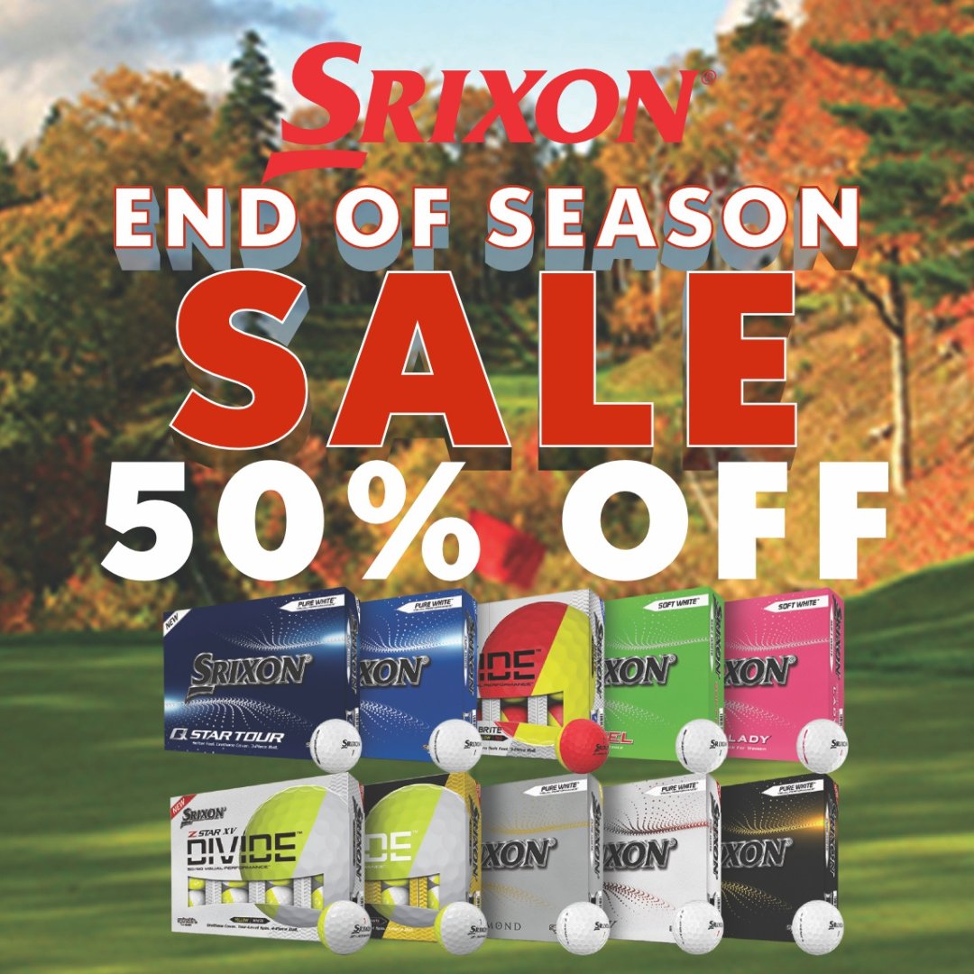 Golf_Inglewood's tweet image. End of Season Ball Sale - 50% off all-in-stock Srixon golf balls. Sale ends Sept. 29th. Limit 4 doz. / customer.

#golfballsale #Srixon #builtfordistance #yycgolf #inglewoodgcc