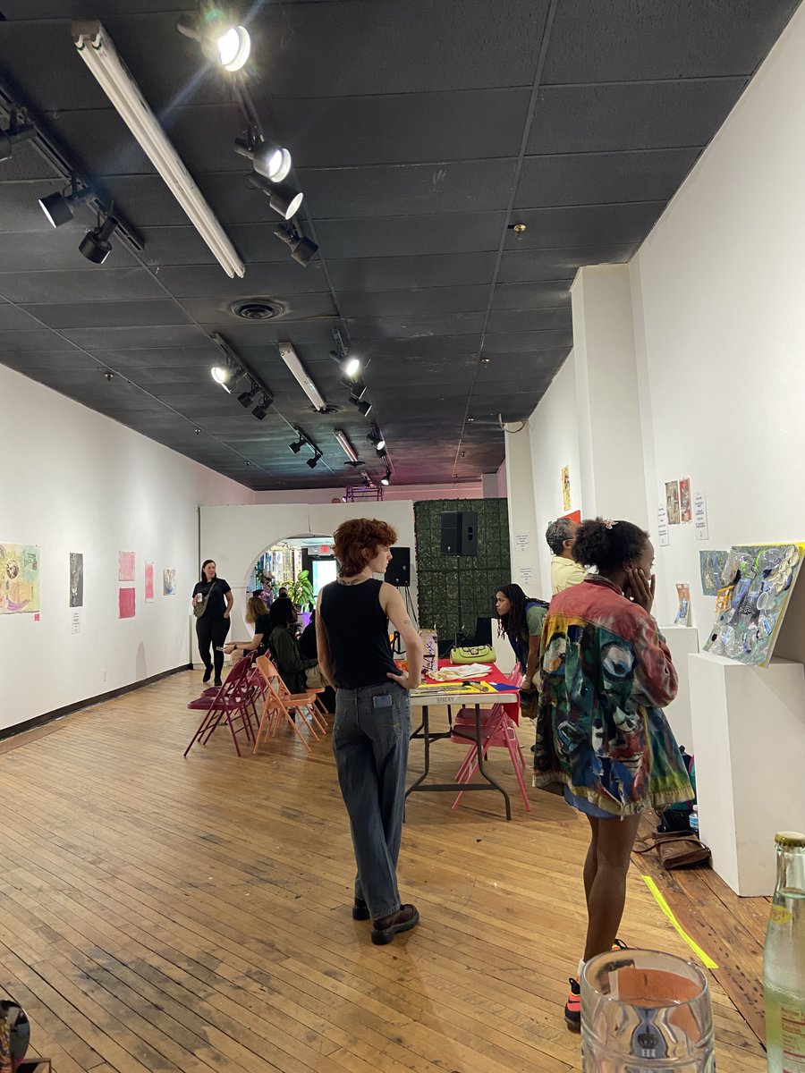 GeorgiaCPUSA's tweet photo. The Angelo Herndon Club recently hosted an art gallery at The Bakery, titled ONLY US: A STOP COP CITY AND LABOR ART SHOW

The club worked with local artists to bridge the gap between the movement to #StopCopCity and the broader labor movement https://t.co/vDOKUOMFZA