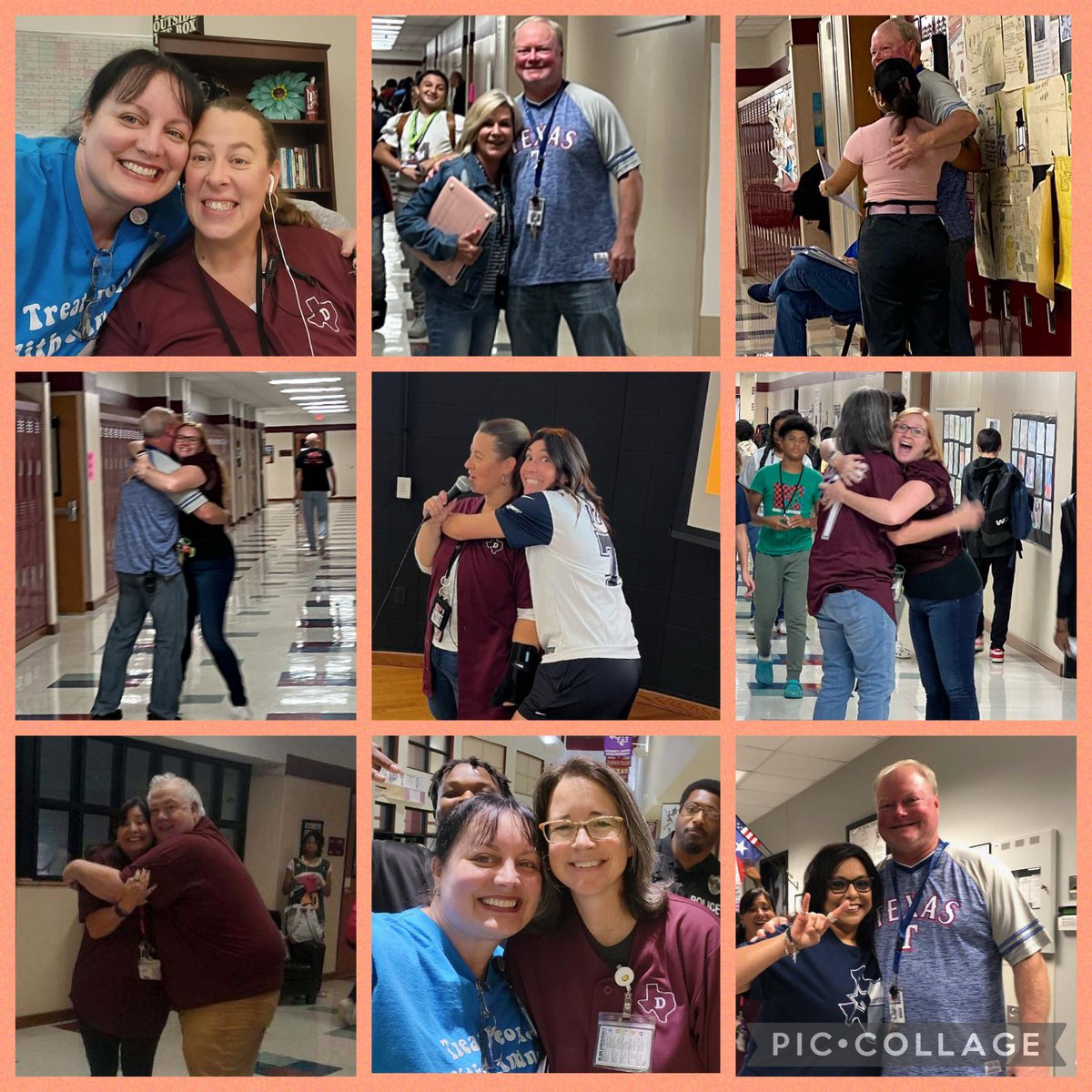 MissRichmond7's tweet photo. Today was National Hug Your Boss Day and let me tell you, these @DurhamMS Dragons understood the assignment! They were definitely TEAM Kindness! #dragonpride #hugyourbossday #ONELISD #LISDBeKind https://t.co/4kaYDeyvdF