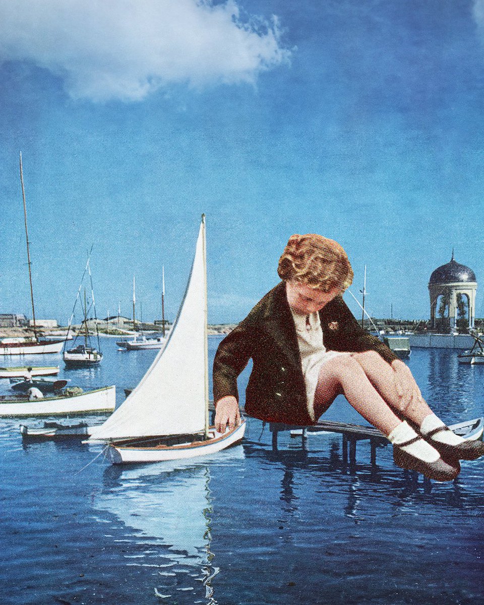 Sailboat Racing 871 #collage #collageart #artistontwittter