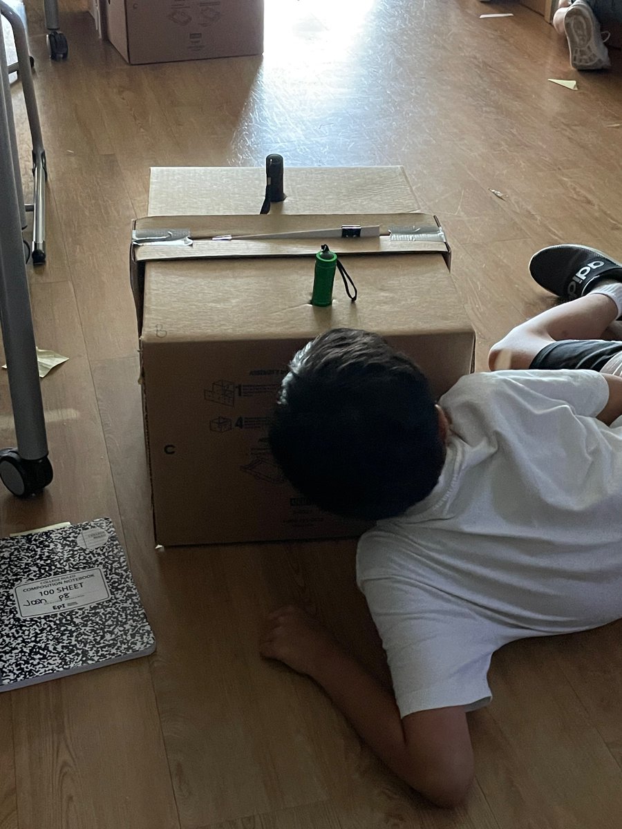 Investigating light and one way mirrors using a box model. #inspire96