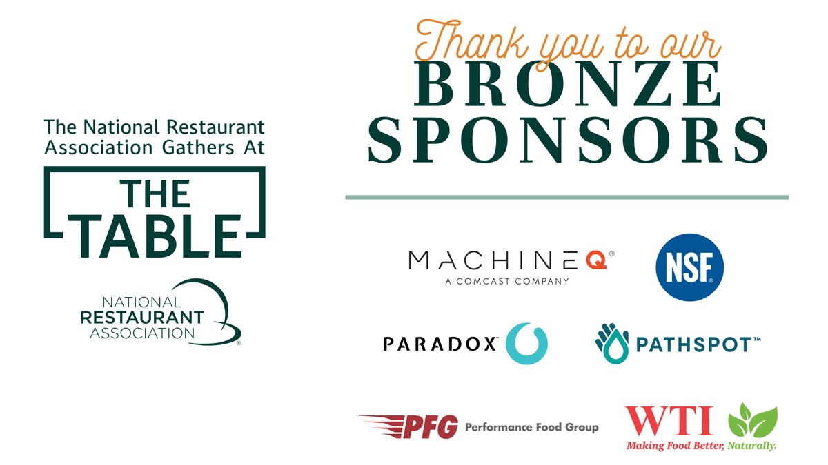 WeRRestaurants's tweet photo. All good things must come to an end. As we say goodbye to #TheTable2023, we’d like to thank our amazing presenters, engaged attendees and dedicated sponsors for making this event a huge success! https://t.co/8fkh4ttdzt