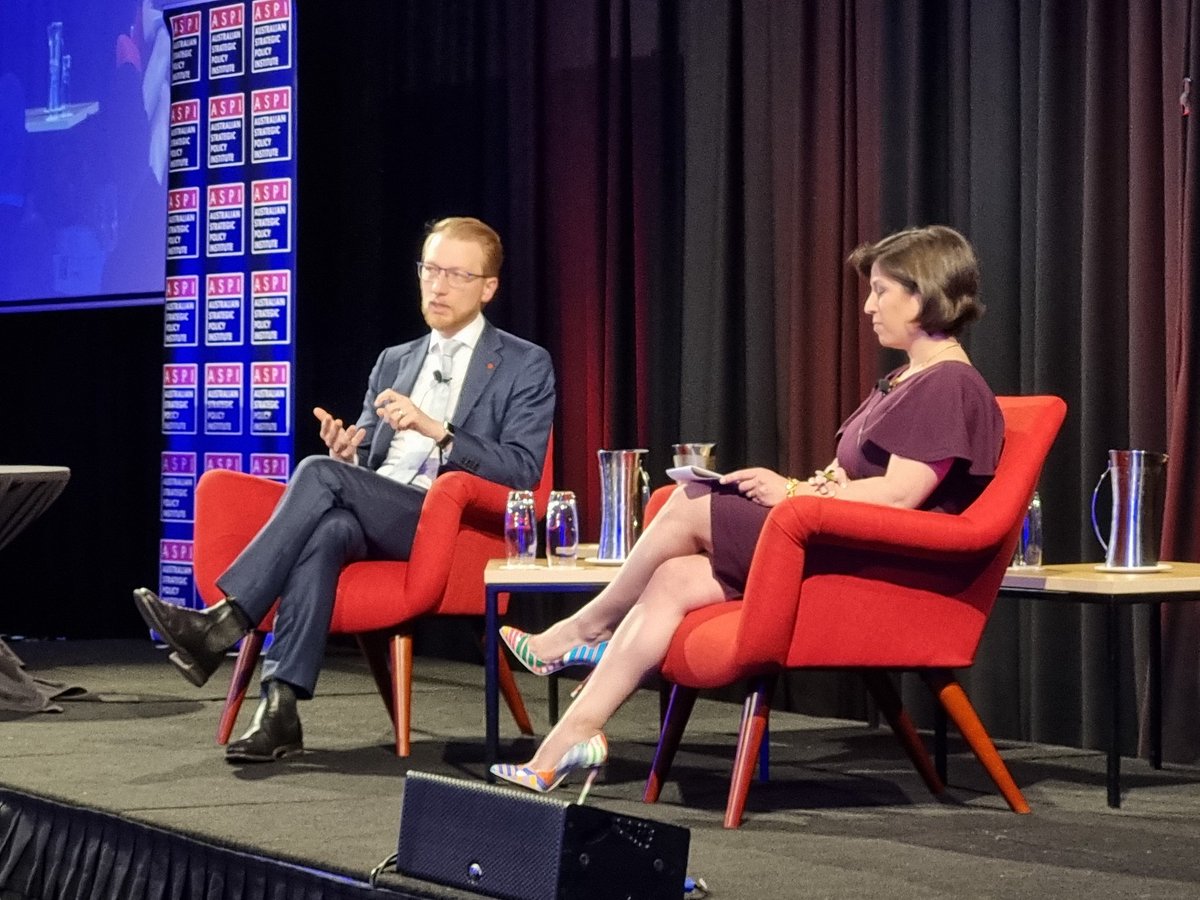 @SenPaterson tells @ASPI_org's Conferrence, 'Bilateral relationships are important, but are not ends to a means. And the end should always be 🇦🇺's national security'. #DisruptandDeter