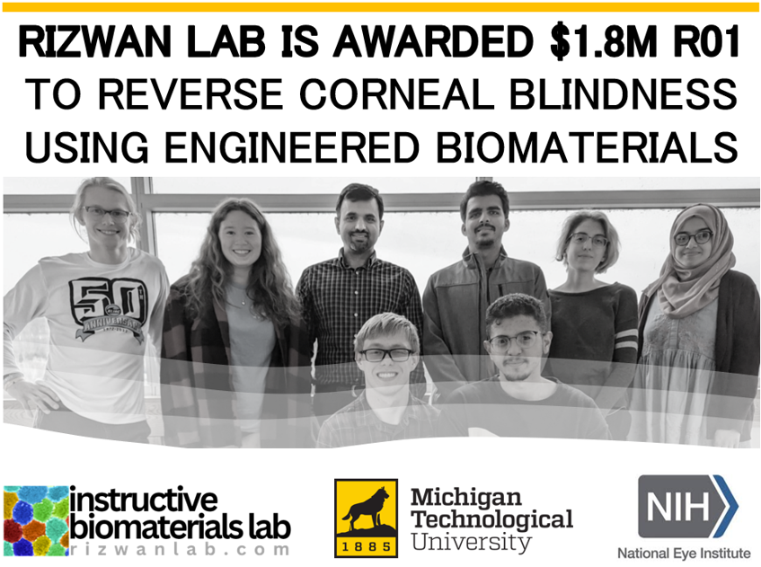 Muhammad Rizwan (@mrizwanphd) on Twitter photo Humbled+happy to share that we're awarded #R01 by <a href="/NatEyeInstitute/">NEI</a> to develop bioengineered #corneal endothelial graft! Immensely grateful for the opportunity to contribute to this field via <a href="/NIHFunding/">NIH Funding</a> together with Co-Is <a href="/ClaudiaLoebel/">Loebel Lab</a>, <a href="/Pitt_Ophtho/">Pitt Ophthalmology Residents</a> - <a href="/michigantech/">Michigan Tech</a> <a href="/BiomedMtu/">Michigan Tech Biomedical Engineering</a> Humbled+happy to share that we're awarded #R01 by <a href="/NatEyeInstitute/">NEI</a> to develop bioengineered #corneal endothelial graft! Immensely grateful for the opportunity to contribute to this field via <a href="/NIHFunding/">NIH Funding</a> together with Co-Is <a href="/ClaudiaLoebel/">Loebel Lab</a>, <a href="/Pitt_Ophtho/">Pitt Ophthalmology Residents</a> - <a href="/michigantech/">Michigan Tech</a> <a href="/BiomedMtu/">Michigan Tech Biomedical Engineering</a>