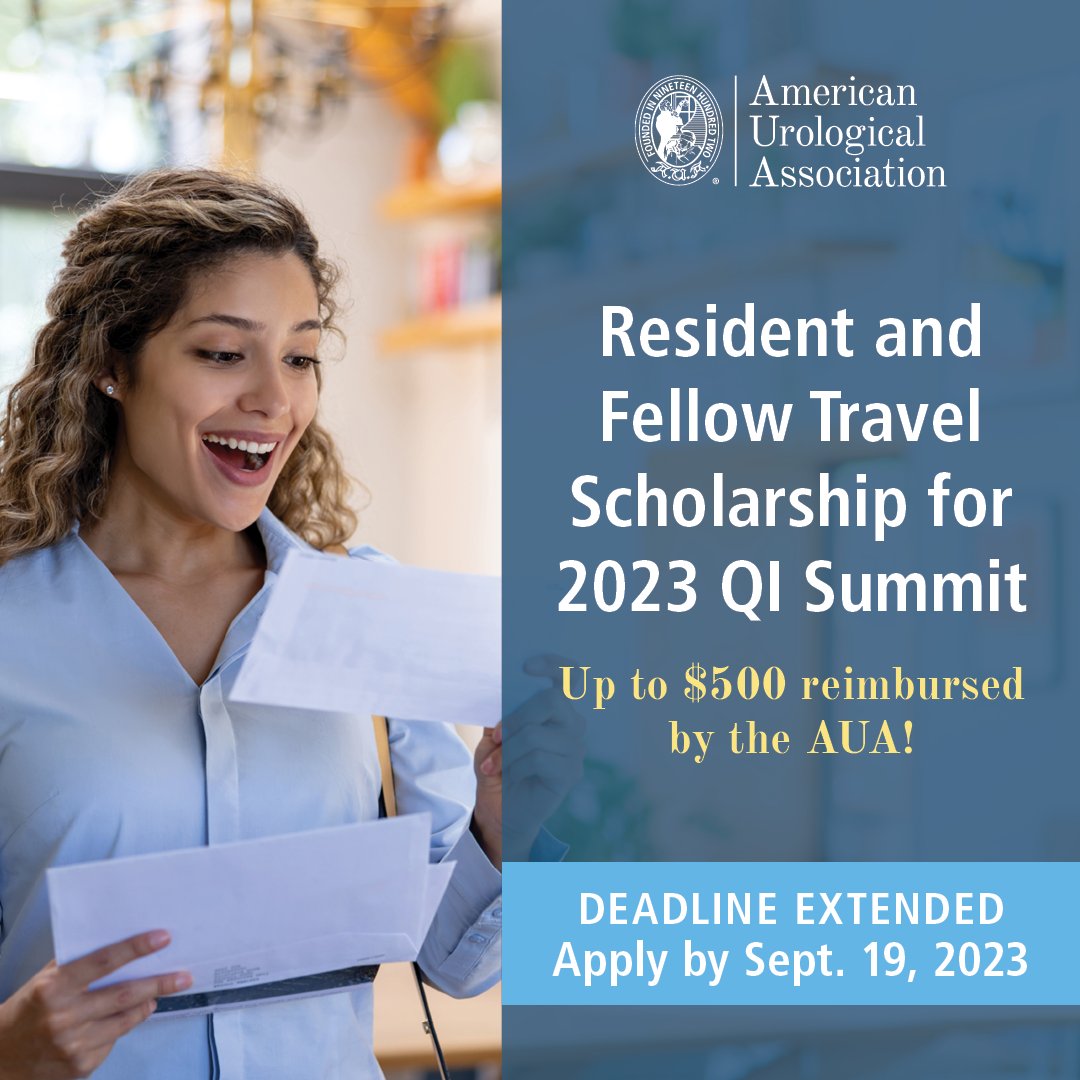 Deadline Extended!! Apply by September 19 for a chance to receive up to $500 reimbursed by the AUA for traveling to the QI Summit at AUA HQ in December Click here ➡️ forms.office.com/Pages/Response…