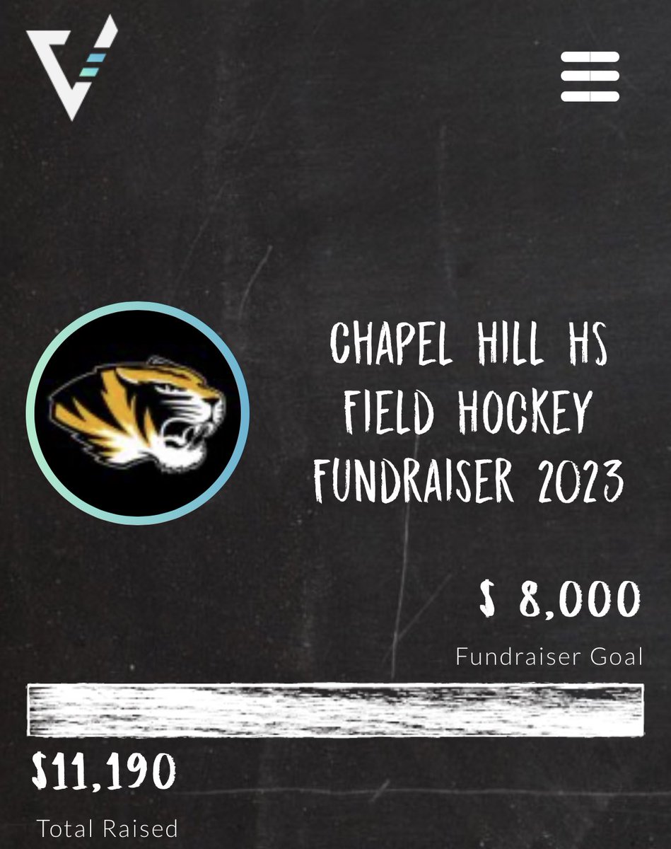 Zach Crespo - Vertical Raise (@coachzachcrespo) on Twitter photo Shout out to Chapel Hill HS Field Hockey for crushing their fundraiser this year. Over 11k raised for their program! So glad we could help out! Good luck this year ladies! #GoTigers <a href="/VerticalRaise/">Vertical Raise</a> Shout out to Chapel Hill HS Field Hockey for crushing their fundraiser this year. Over 11k raised for their program! So glad we could help out! Good luck this year ladies! #GoTigers <a href="/VerticalRaise/">Vertical Raise</a>