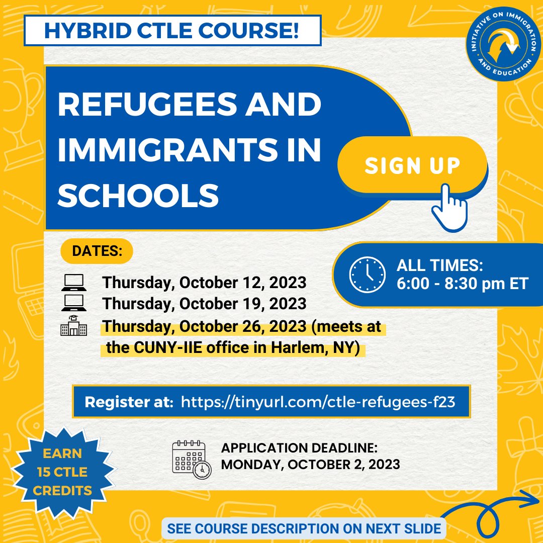 CUNY-Initiative on Immigration and Education tweet media