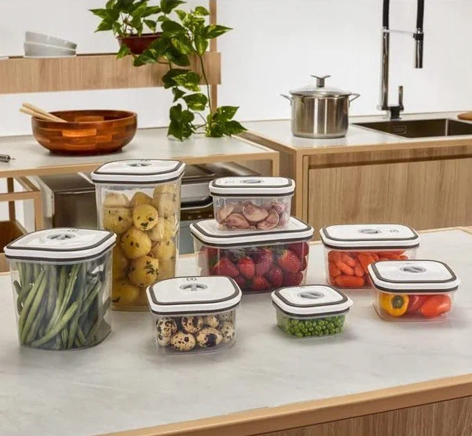 Kit Potes Herméticos de Plástico Electrolux – Cinza 1×8 unidades