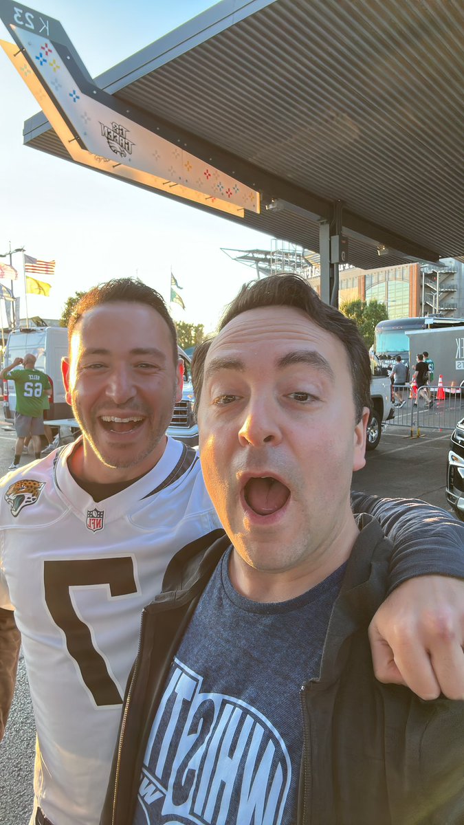 At the TNF game! First person to take a pic of me from the telecast gets a free t shirt! Hint: I’ll be at the corner of the end zone …