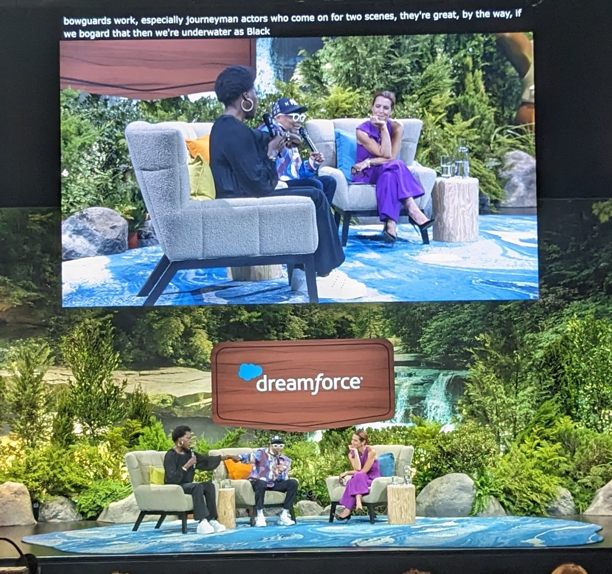 MyHomeKeeperApp's tweet photo. Wrapped up #df23 with a riveting and real discussion about the risks of devaluing humanity and creativity with tech and AI with the powerful voices of Spike Lee and Viola Davis, what a treat and inspiration! https://t.co/vEYEjzxBVI