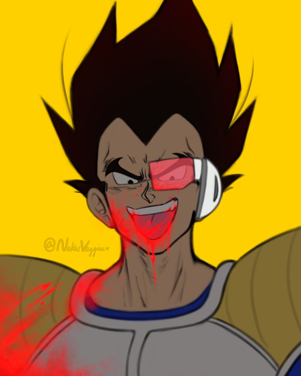 I've had a rather chaotic week so have this chaotic Vegeta