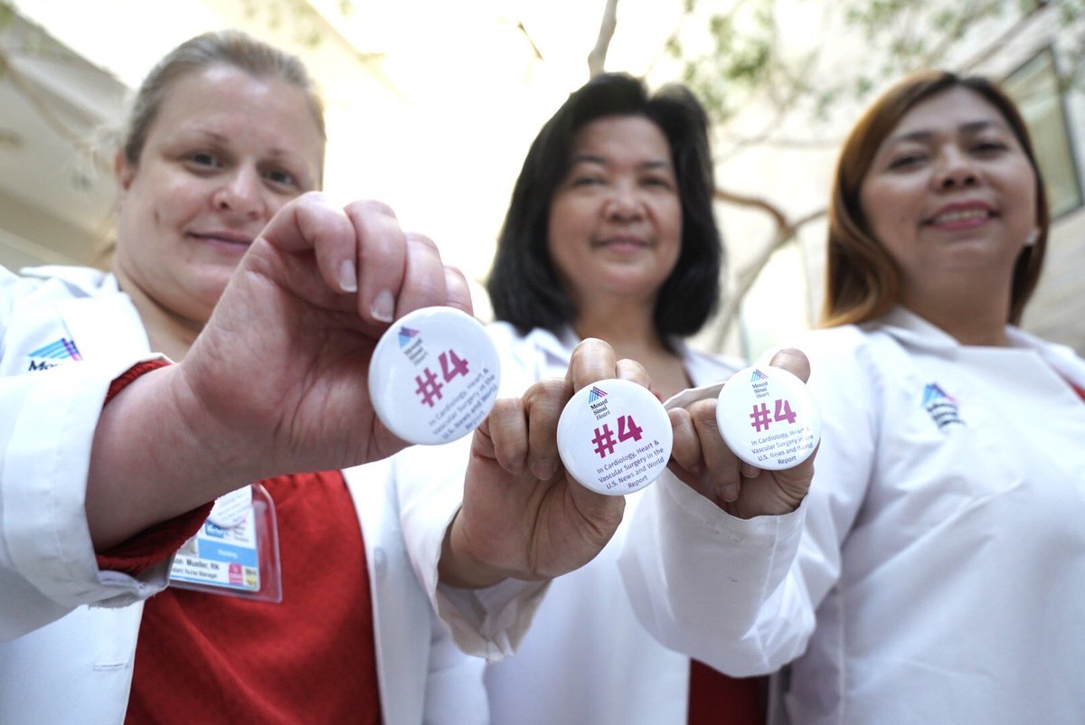 Mount Sinai Fuster Heart Hospital (@mountsinaiheart) on Twitter photo The <a href="/MountSinaiHeart/">Mount Sinai Fuster Heart Hospital</a> team enjoyed a celebratory breakfast this morning to commemorate the remarkable achievement of Mount Sinai Heart at The Mount Sinai Hospital ranking No. 4 in the nation for Cardiology, Heart & Vascular Surgery by U.S. News & World Report® for 2023-24. The <a href="/MountSinaiHeart/">Mount Sinai Fuster Heart Hospital</a> team enjoyed a celebratory breakfast this morning to commemorate the remarkable achievement of Mount Sinai Heart at The Mount Sinai Hospital ranking No. 4 in the nation for Cardiology, Heart & Vascular Surgery by U.S. News & World Report® for 2023-24.