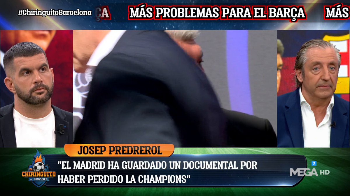 😯 ESTO NO LO SABÍAS 😯

👎 "El Madrid no ha sacado un documental por haber perdido la Champions".

🏆 "El club no quiere transmitir un documental con una derrota".

Lo desvela <a href="/jpedrerol/">Josep Pedrerol</a> en #ElChiringuitoDeMega.
