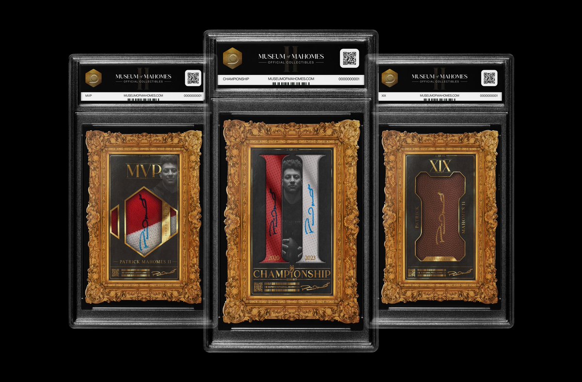 Patrick Mahomes II (@patrickmahomes) on Twitter photo Tomorrow 2pm PST/5pm EST the <a href="/MuseumofMahomes/">MUSEUM OF MAHOMES</a> collection goes live.
Who’s going to hit a grail? 👀🏆 Tomorrow 2pm PST/5pm EST the <a href="/MuseumofMahomes/">MUSEUM OF MAHOMES</a> collection goes live.
Who’s going to hit a grail? 👀🏆