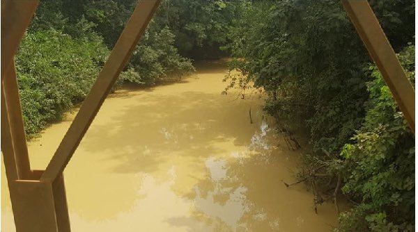 The current state of Birim River as a result of illegal mining. #SayNoToGalamsey #FixOurCountry