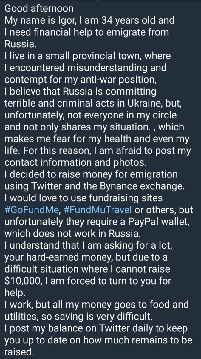 PlzHelpMeFriend's tweet photo. USDT (TRC20) : TQxUUCQP726g9rTC6fvZQNHKQnsJFVPQ2Y

#fundraising 
#gofundme
#indiegogo 
#kickstater
#Donations https://t.co/FmFdzHeJ56